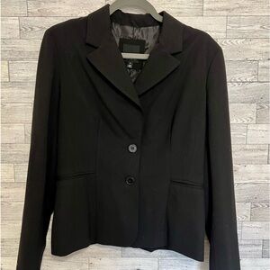 Black Single-Breasted Career Blazer Jacket Size 6 by‎ The Limited